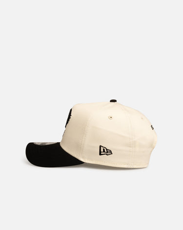 New Era Wests Tigers 'Chrome Black' 9FORTY A-Frame Snapback White/Black