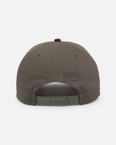 New Era Chicago White Sox 'Contrast Visor' Pre-Curved Golfer Snapback Moss/Maroon