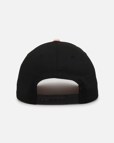 New Era Los Angeles Lakers 'Pink Satin Hearts 2.0' 9FORTY A-Frame Snapback Black/Pink