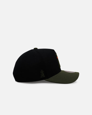 Mitchell & Ness Los Angeles Angels 'Olive Cargos' Pro Pinch Snapback Olive/Black