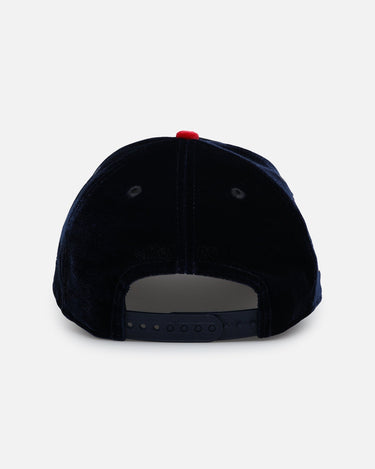 New Era Atlanta Braves 'Velvet Official Team Color' 9FORTY A-Frame Snapback Navy/Red