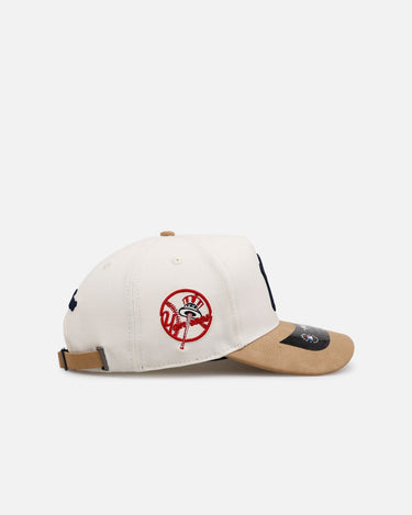 Pro Standard New York Yankees 'Signature Suede' Pro Pinch Strapback Eggshell