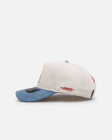 Pro Standard Los Angeles Dodgers 'Dodgers Tapestry' Pinch Front Strapback Natural